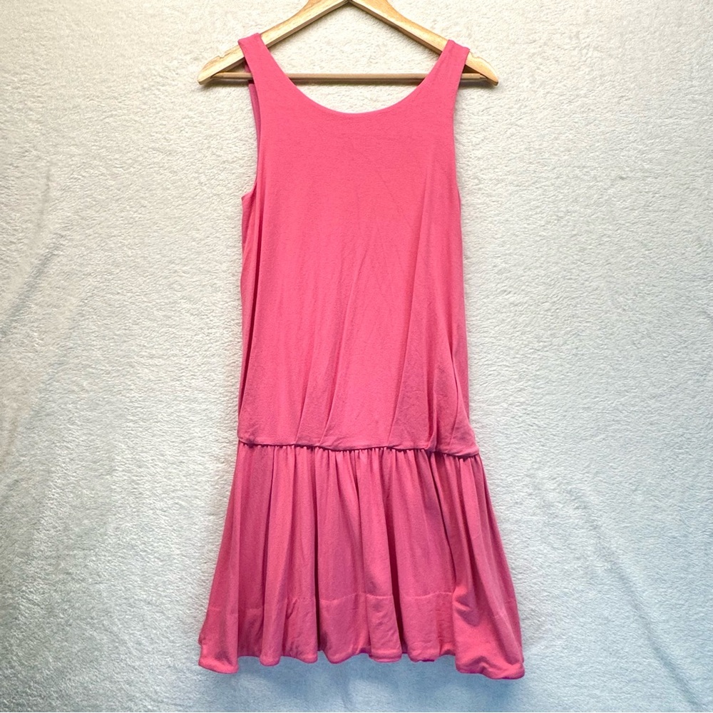 Marc Jacobs Pink Drop Waist Skirt Dress w/ Back Exposed Zipper PINK Size XS